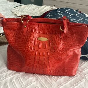 Brahmin Orange Tote Bag
